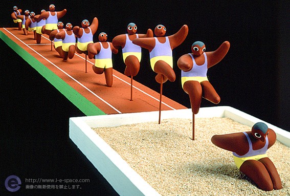 三段跳び 立体イラストレーションとオリンピック競技と人形は粘土と三段跳びとホップ ステップ ジャンプのイラスト イラストレーター検索 Illustrator E Space