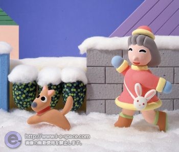 雪道散歩