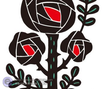 裏庭に咲く花