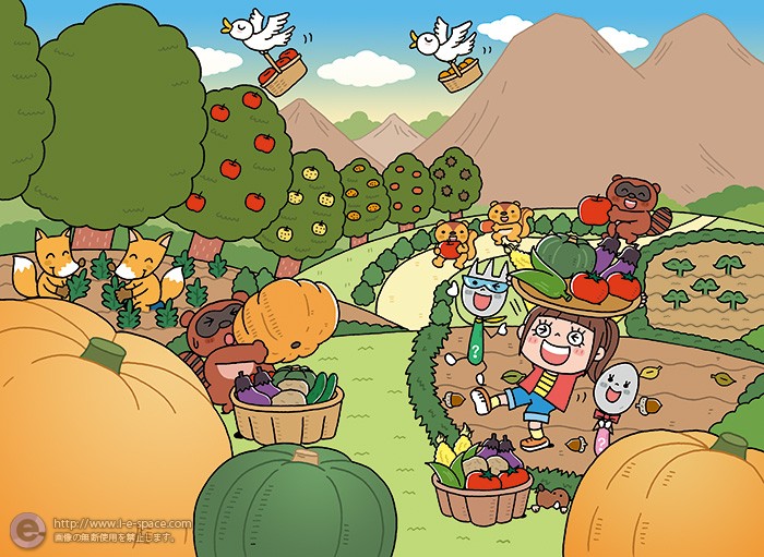 収穫祭 収穫祭のイラスト イラストレーター検索 Illustrator E Space