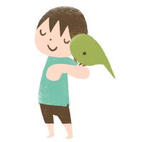 Boy and Parakeet 2