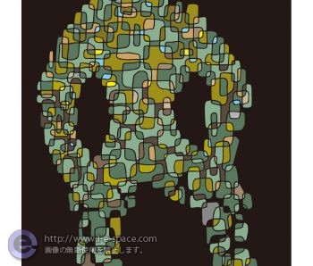 曖昧な人物像(黒バック)