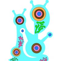 カタツムリの夫婦