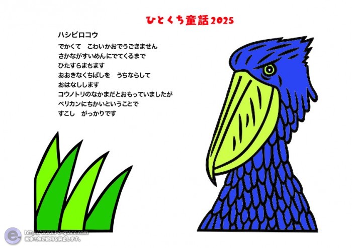 12月ハシビロコウ